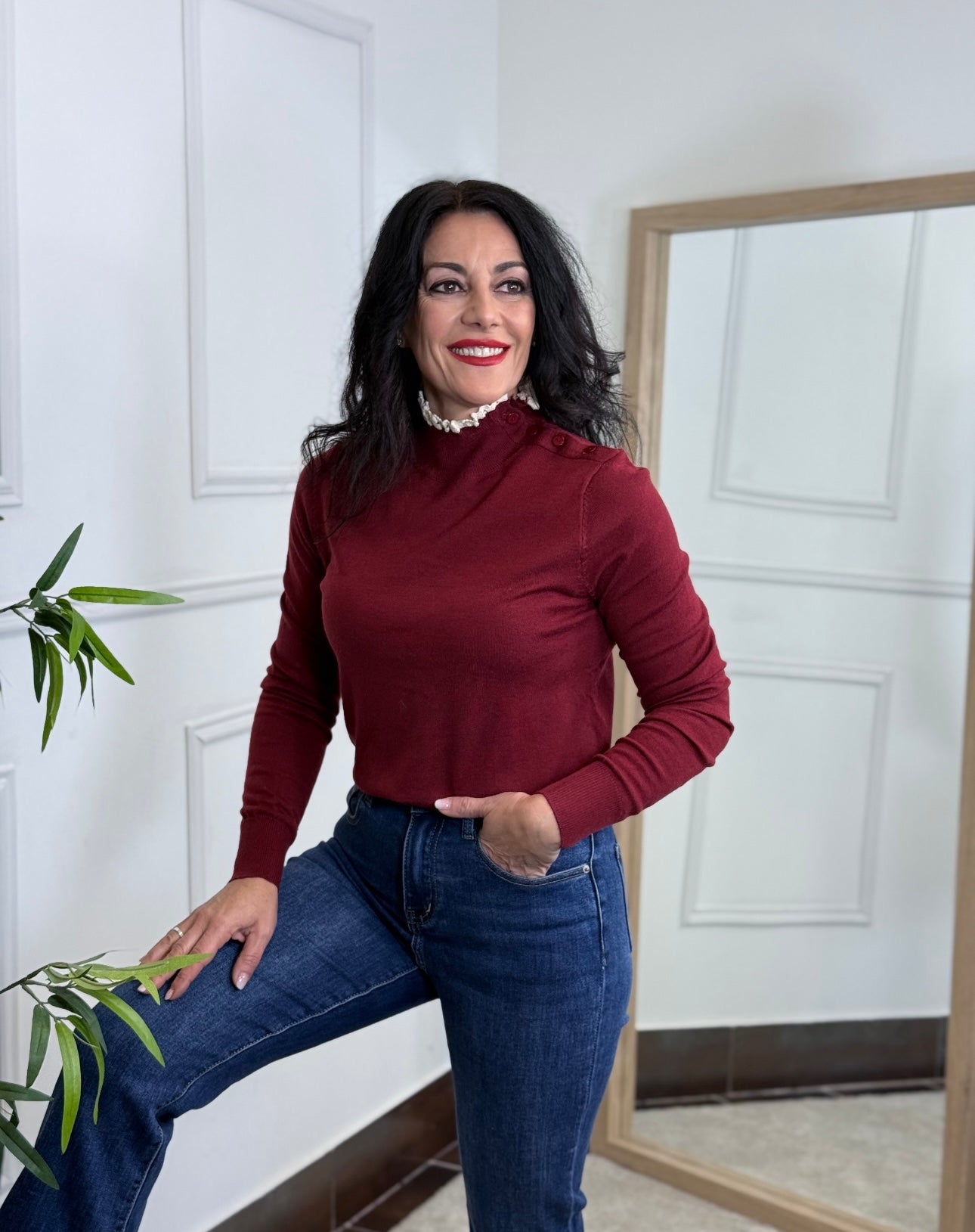 JERSEY MILÁN BURDEOS