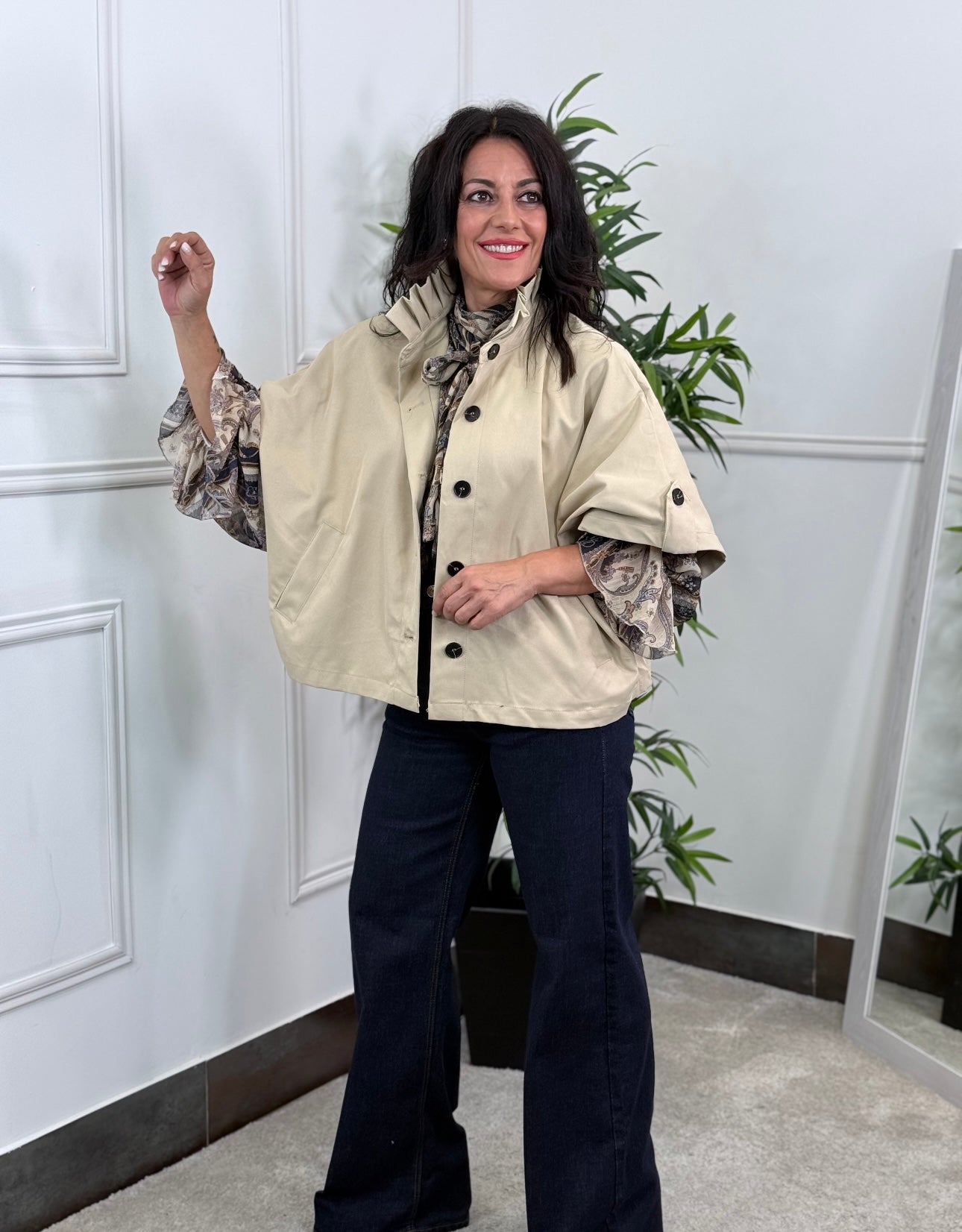 TRENCH CAPA BEIGE