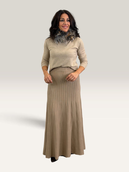 FALDA CAYETANA CAMEL