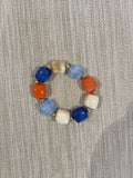 PULSERA BALL COMBINADO AZUL