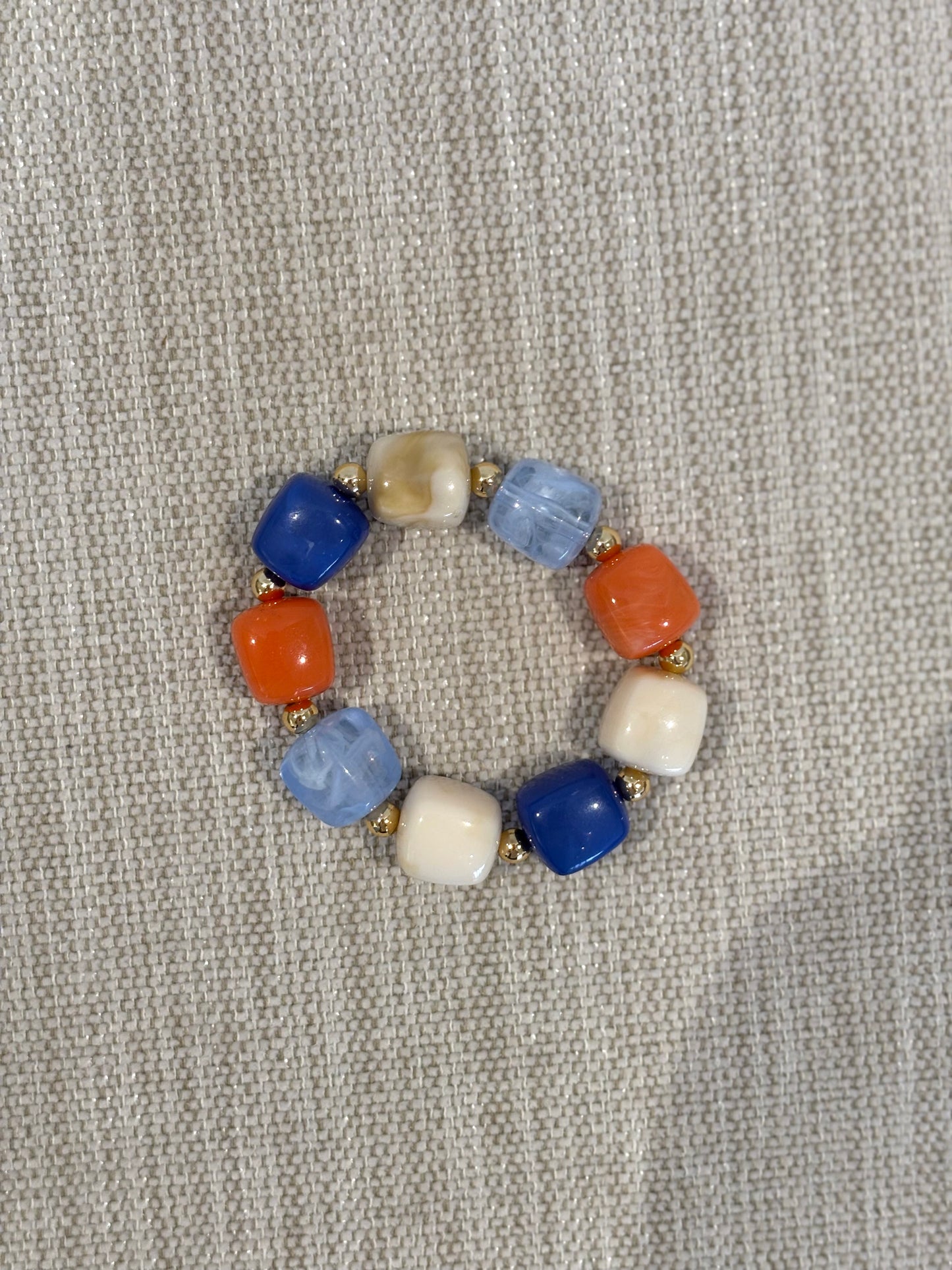 PULSERA BALL COMBINADO AZUL