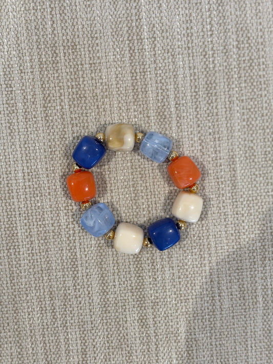 PULSERA BALL COMBINADO AZUL
