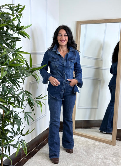 CAMISA DENIM OSCURA