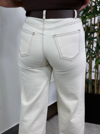 PANTALÓN TINA PESPUNTE CHOCOLATE
