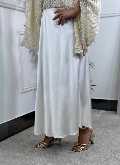 FALDA SATINADA WHITE