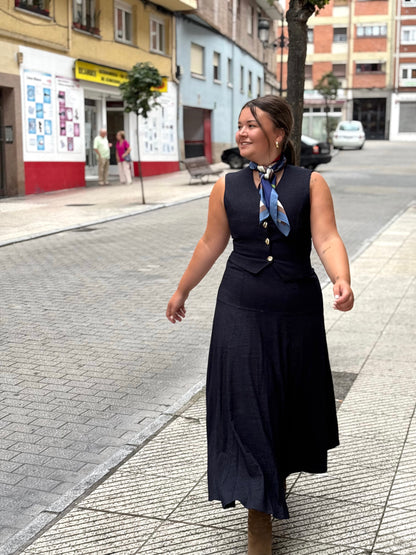 FALDA PARIS DENIM OSCURO