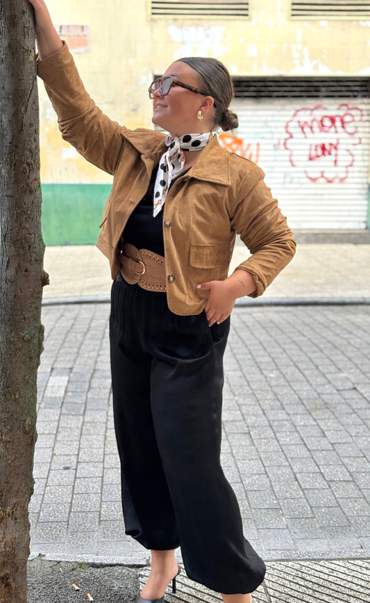 CHAQUETA CHEER CAMEL