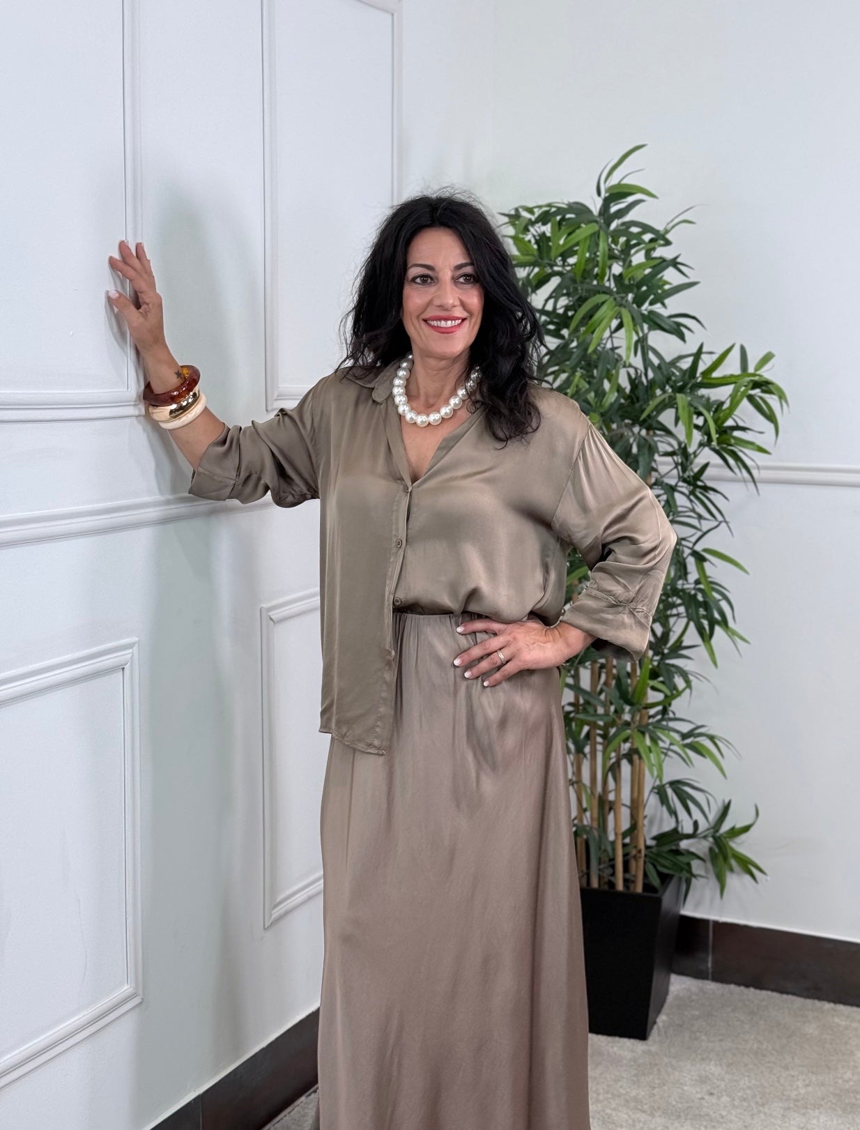 CAMISA ATELIER CAMEL