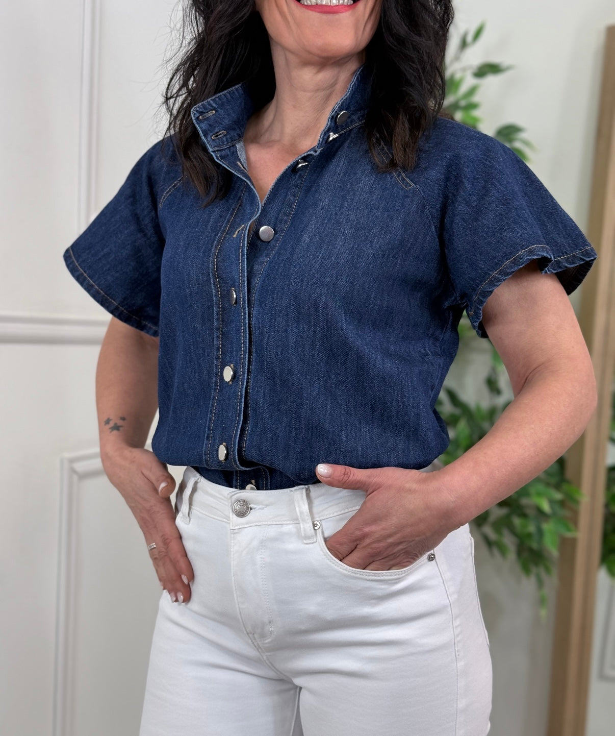 CAMISA CELINE DENIM DARK