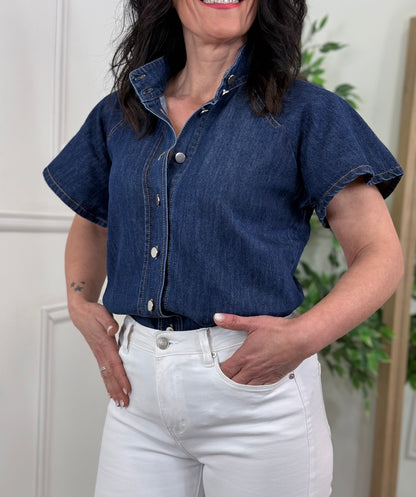 CAMISA CELINE DENIM DARK