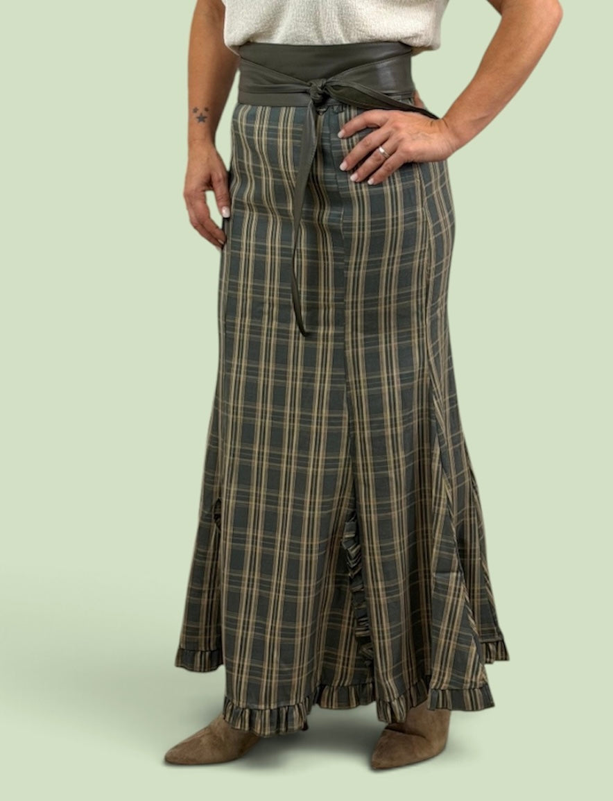 FALDA ESCOCIA KAKI