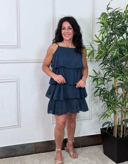 VESTIDO GRANADA AZUL MARINO