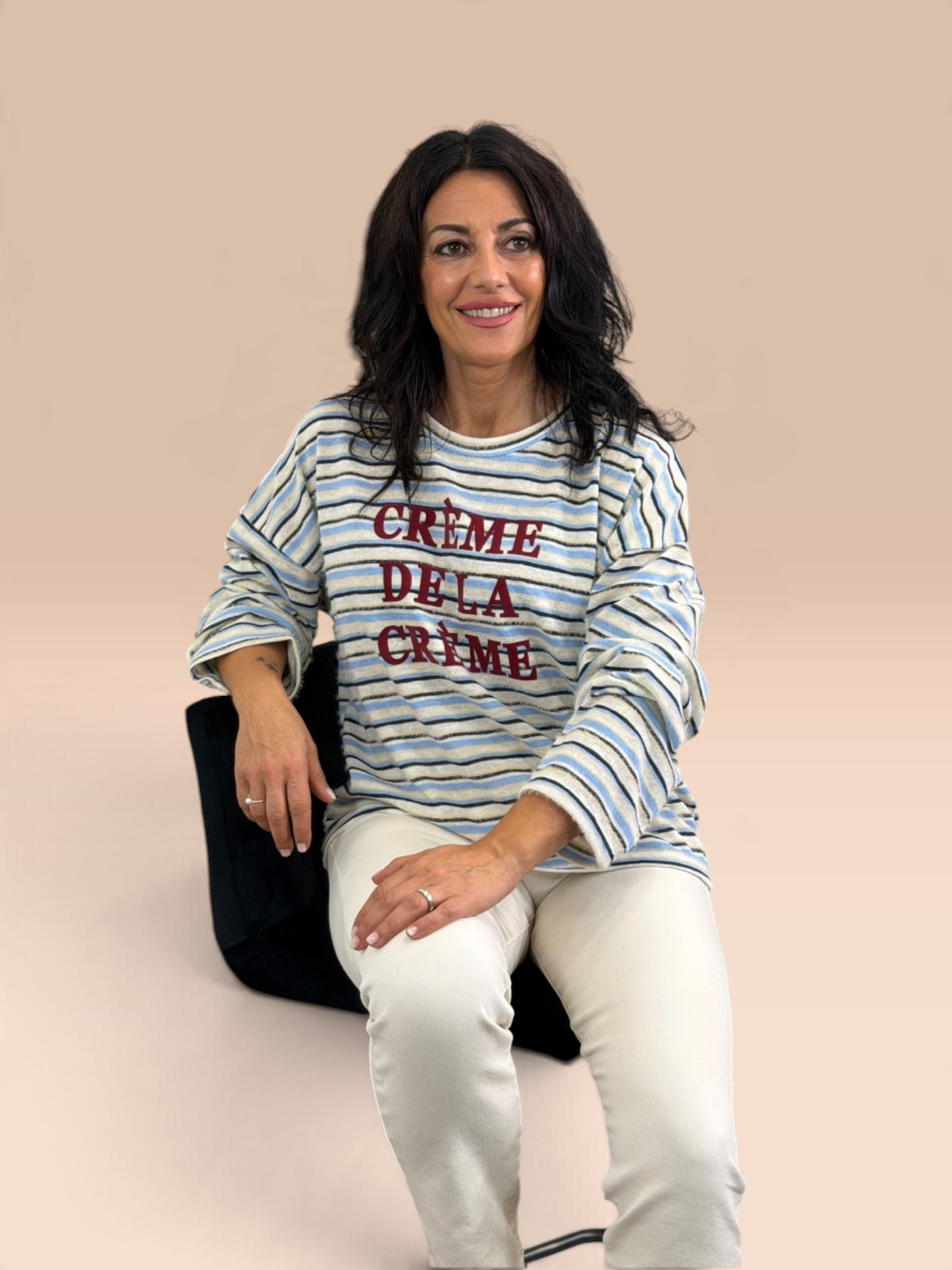 CAMISETA CREAM BURDEOS