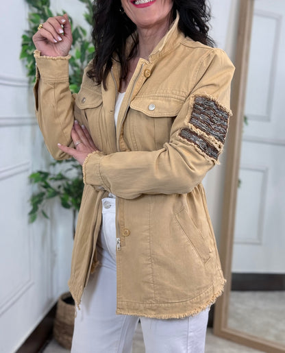 CHAQUETA SAHARIANA CAMEL