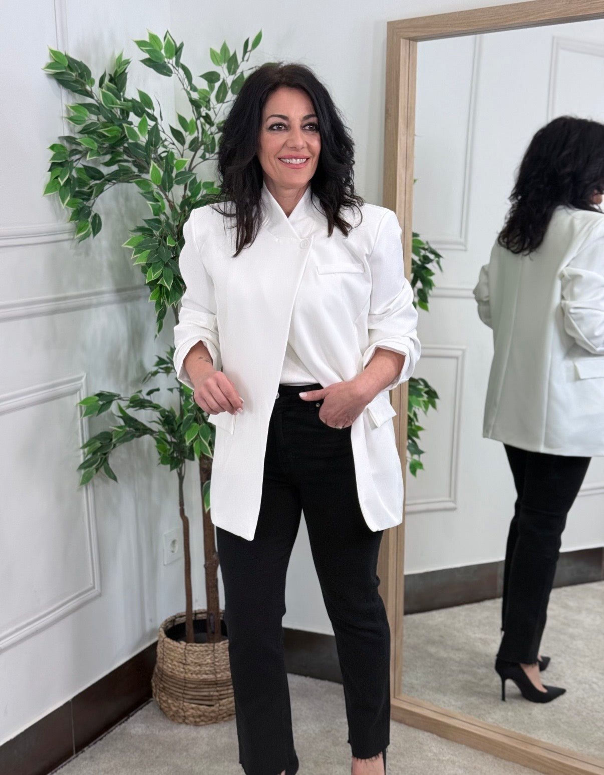 BLAZER BOTÓN BLANCA