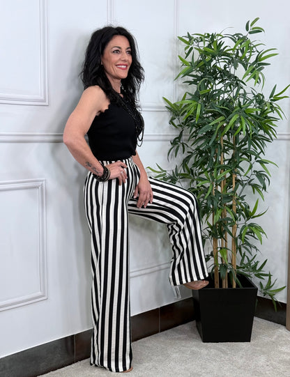 PANTALÓN RAYAS NEGRO