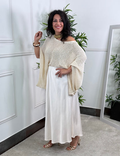 FALDA SATINADA WHITE