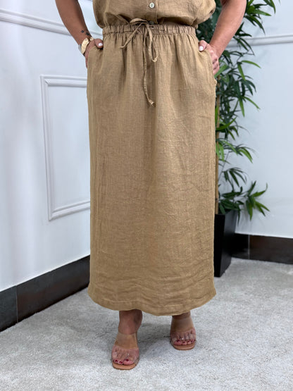 FALDA CAIRO CAMEL