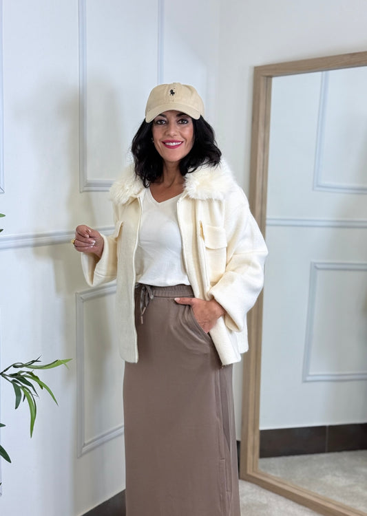 CHAQUETA BERLÍN PELO BEIGE
