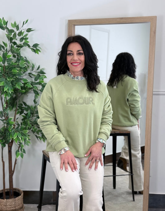 SUDADERA AMOUR VERDE