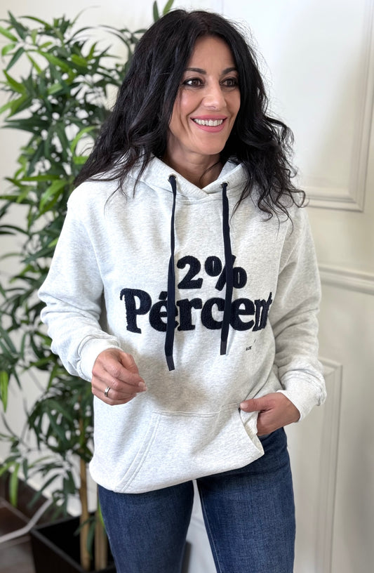 SUDADERA PERCENT GRIS