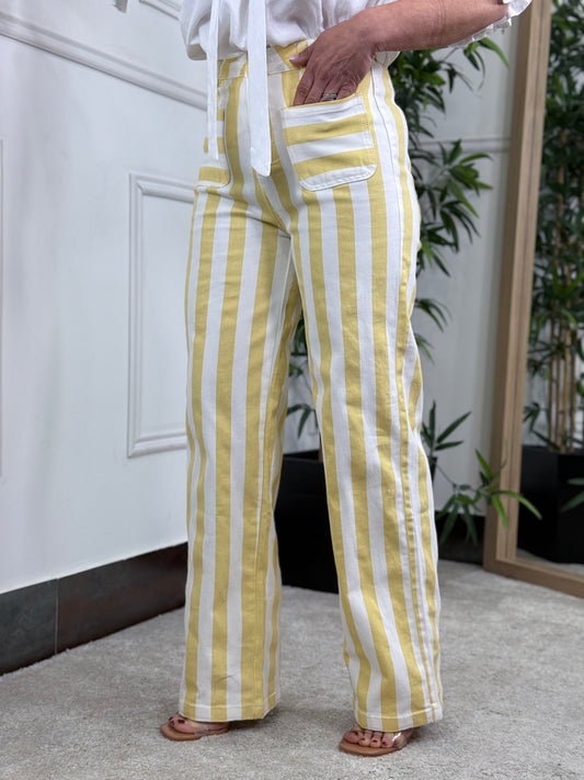 PANTALÓN RAYAS AMARILLO