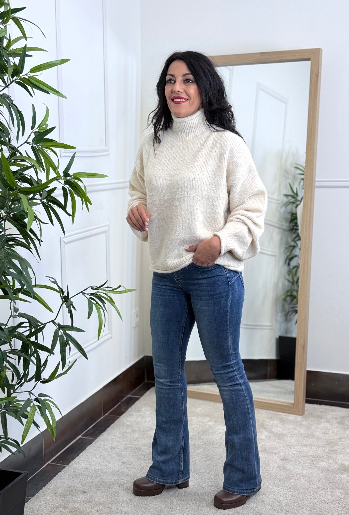 JERSEY PERKINS BEIGE