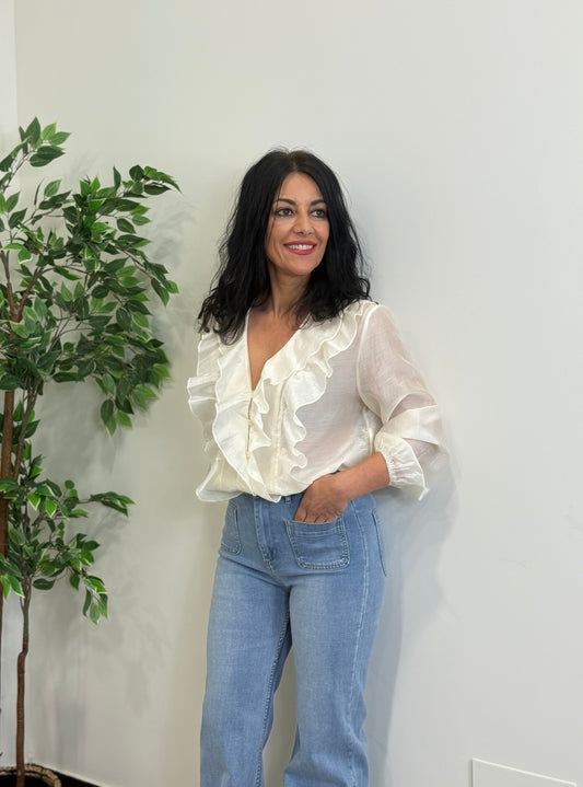 CAMISA GLAMOUR BLANCA