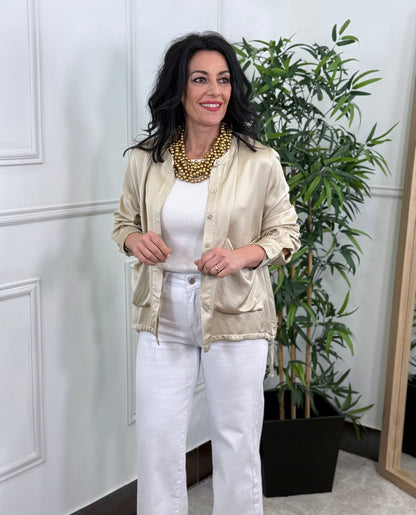 BOMBER PARIS BEIGE