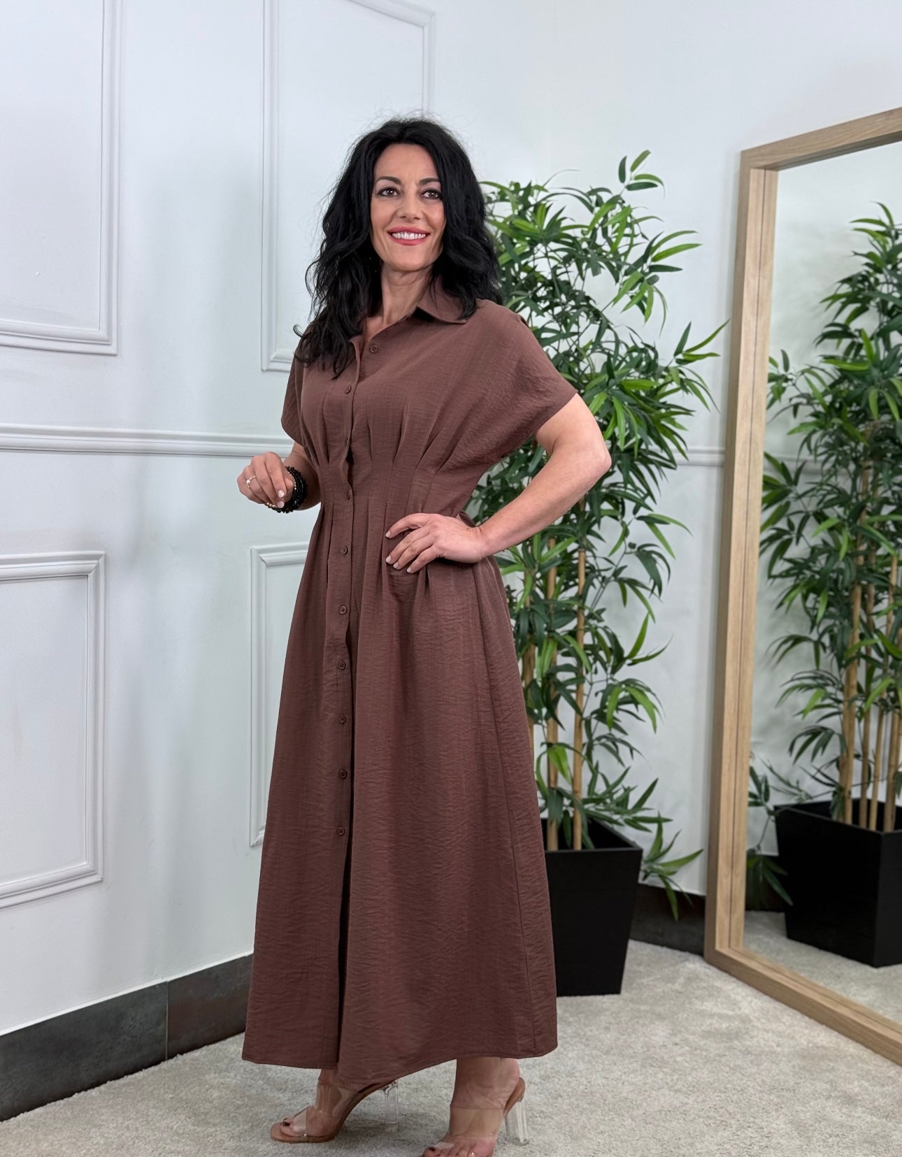 VESTIDO CASEL CHOCOLATE