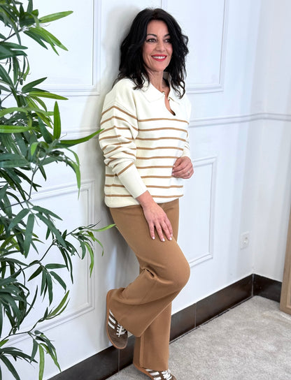 POLO SOFÍA PUNTO CAMEL