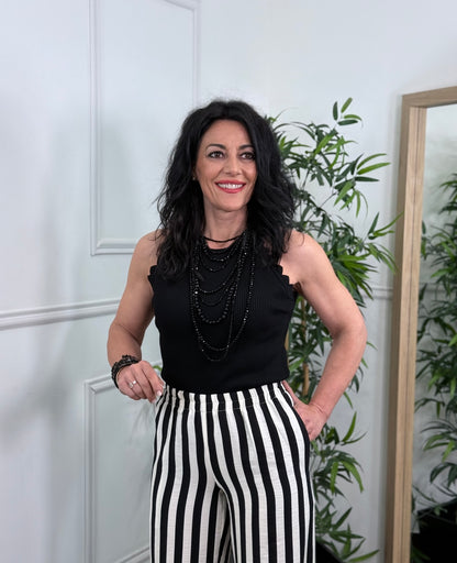 PANTALÓN RAYAS NEGRO