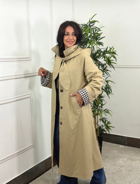 TRENCH CAPUCHA BEIGE