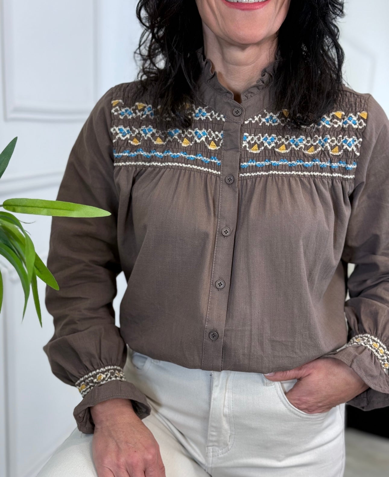 CAMISA DARLY CHOCOLATE