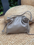 BOLSO LOVE PIEL TAUPE