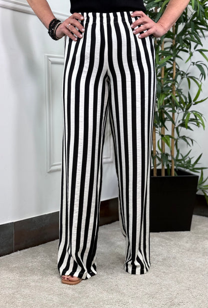 PANTALÓN RAYAS NEGRO