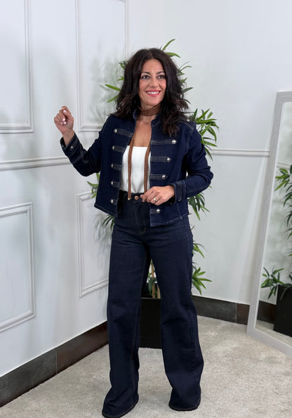 CHAQUETA NAPOLEÓN DENIM DARK