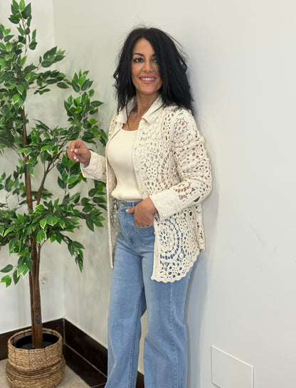 CÁRDIGAN BOHO CROCHET