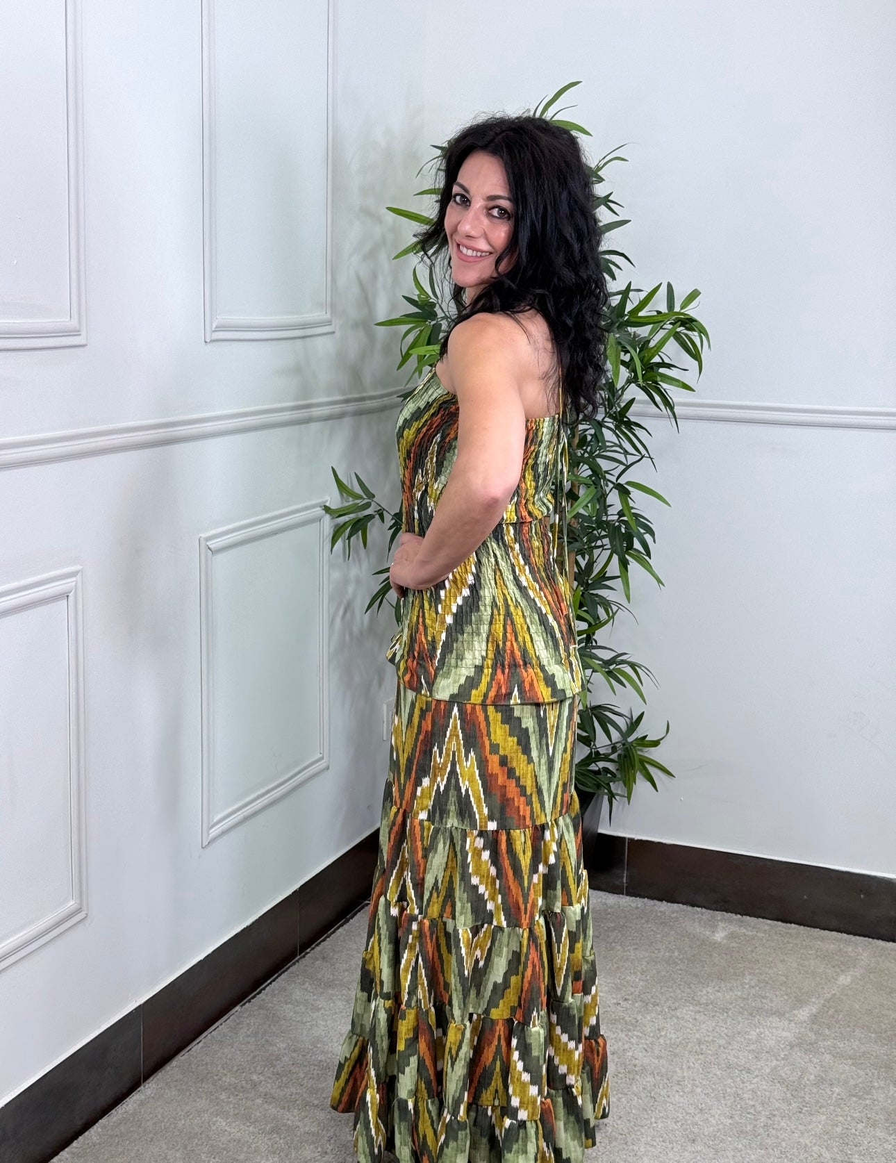 VESTIDO TROPICAL VERDE