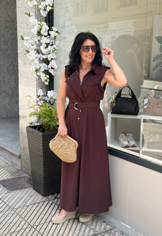VESTIDO BROWNIE LINO