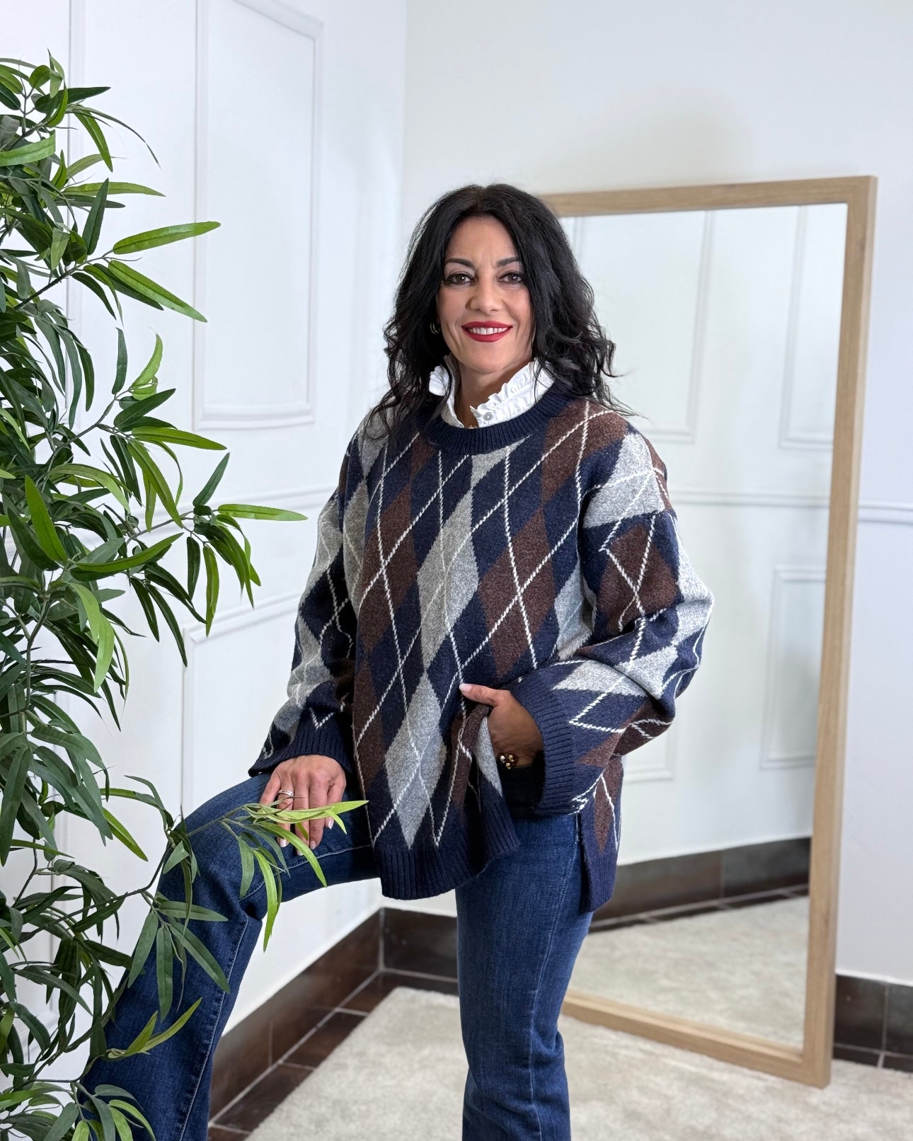 JERSEY ROMBOS MARINO