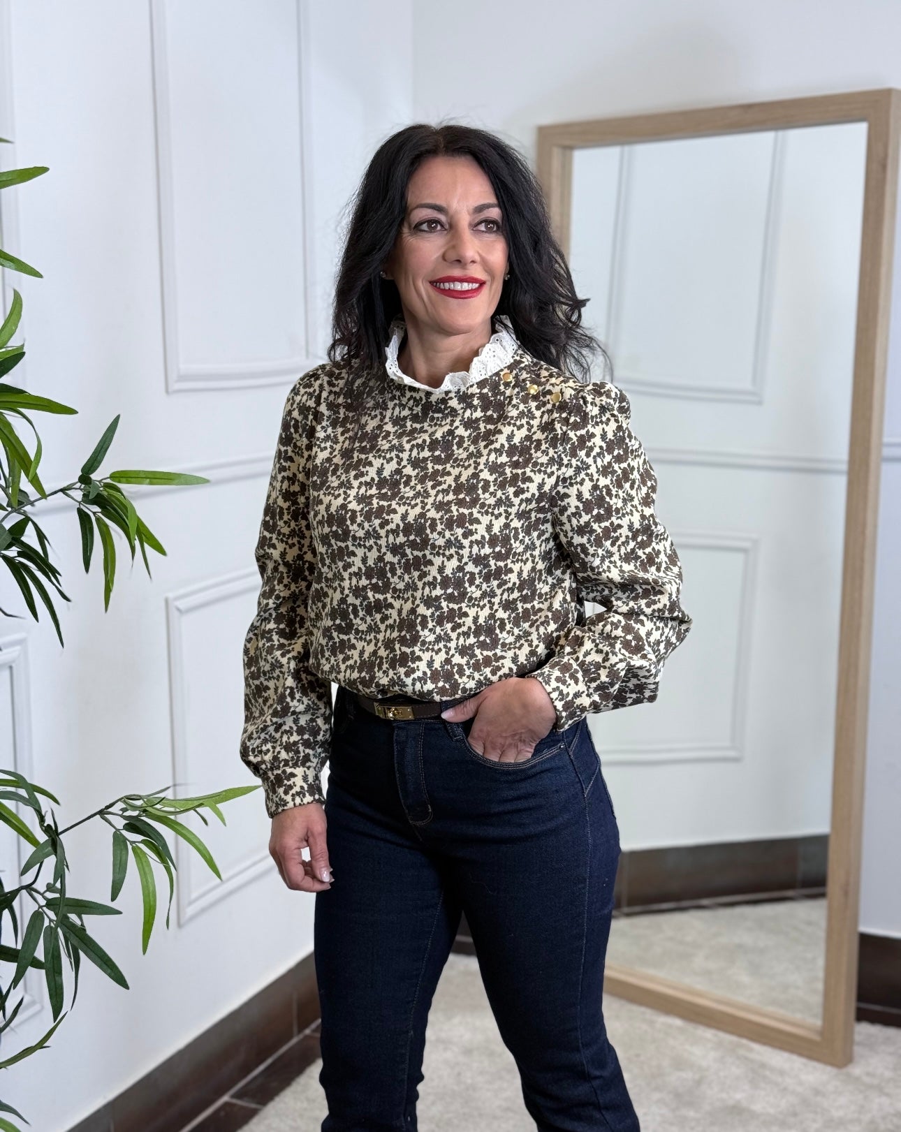 BLUSA FLOWER MICROPANA