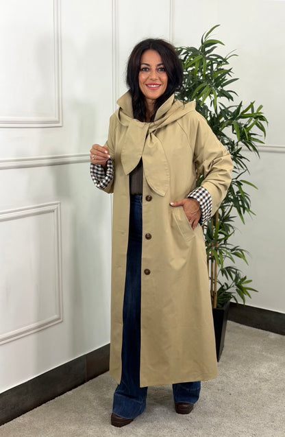 TRENCH CAPUCHA BEIGE