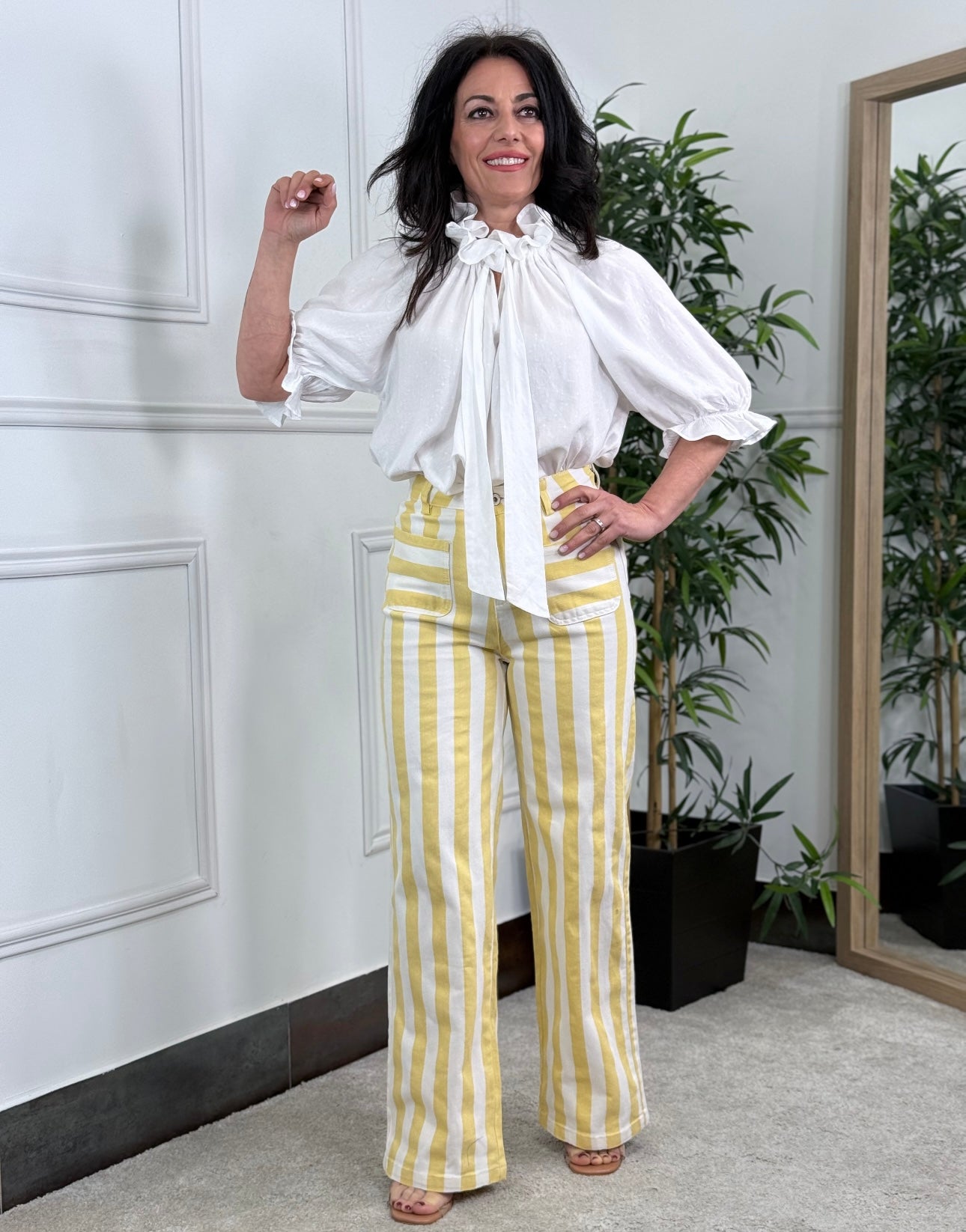 PANTALÓN RAYAS AMARILLO