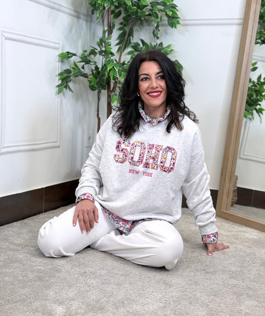 SUDADERA SOHO GRIS