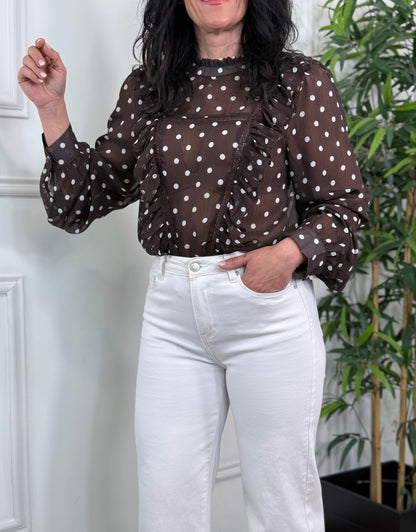 BLUSA LUNARES CHOCOLATE