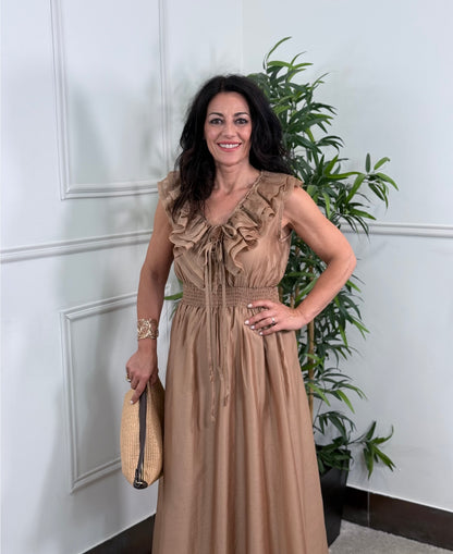VESTIDO ÁFRICA CAMEL