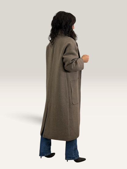 ABRIGO AMBAR TAUPE