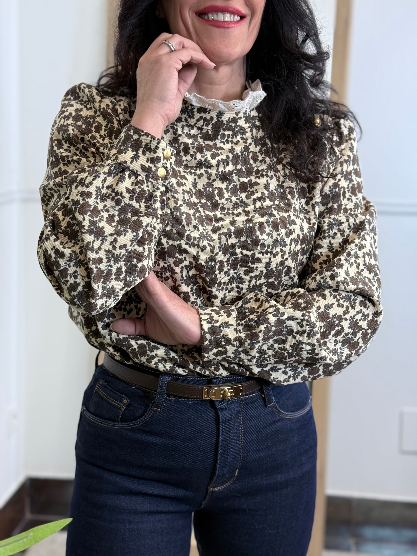 BLUSA FLOWER MICROPANA