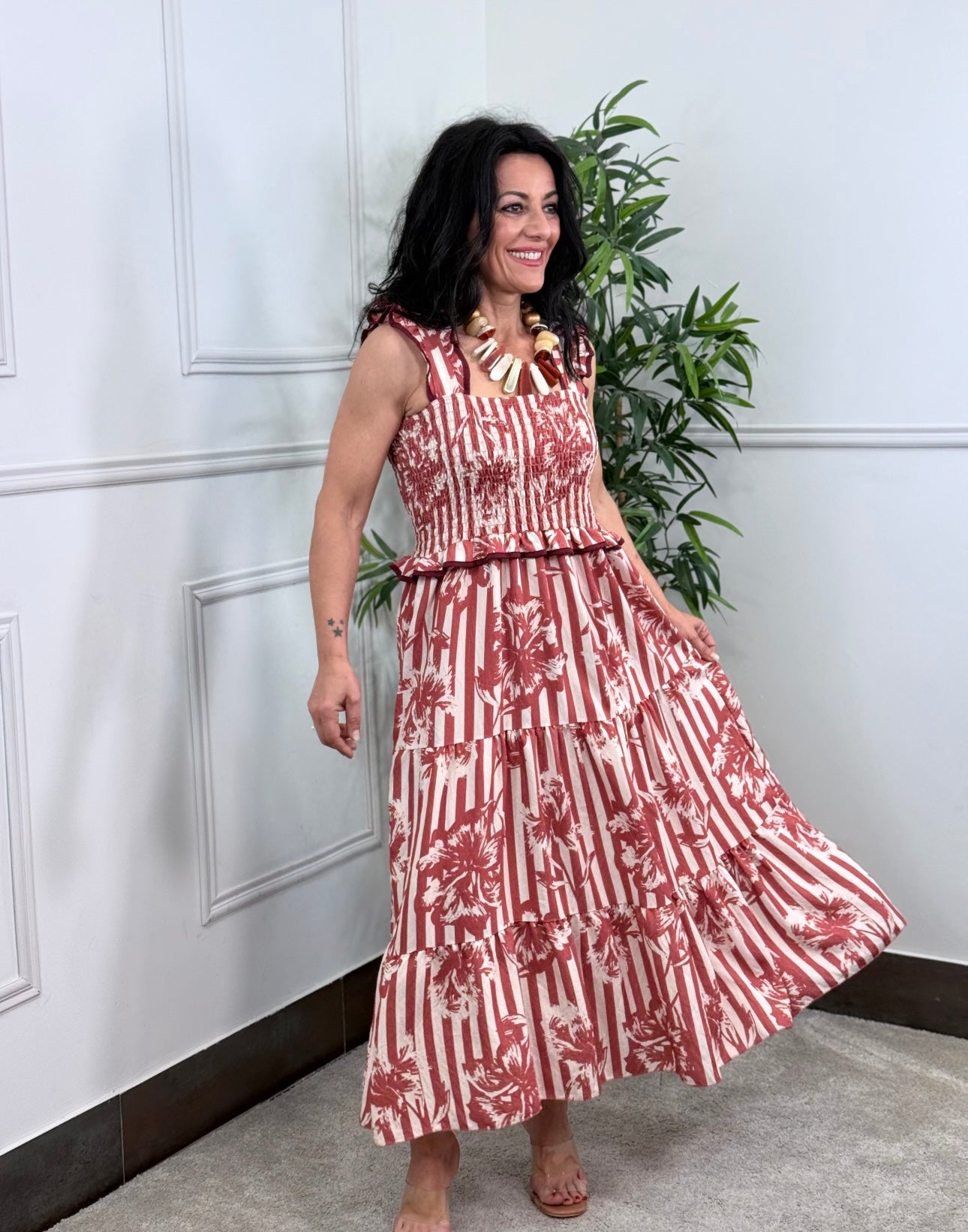 VESTIDO CASILDA TEJA